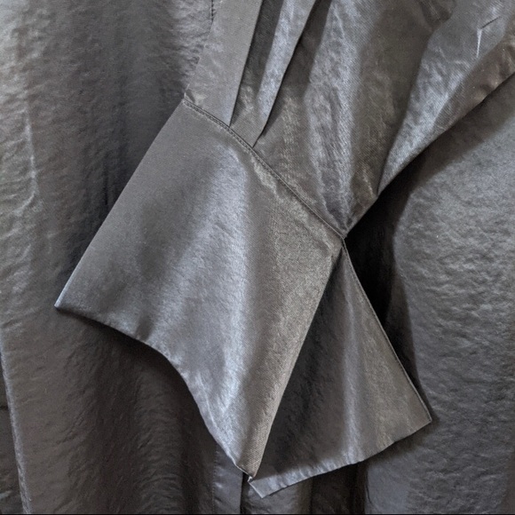 TOV Los Angeles Satin Midi Dress Black 44 - Picture 7 of 7